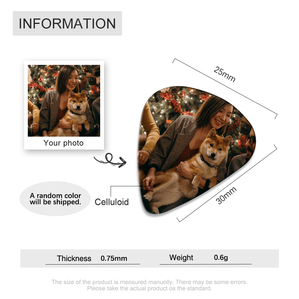 1pcs Personalised Wooden Guitar Pick-Jessemade AU