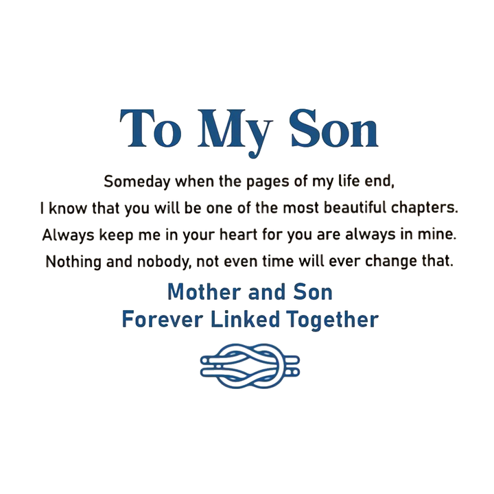 Mother and Son Infinity Knot Leather Bracelet Inspirational Christmas Gifts For Son