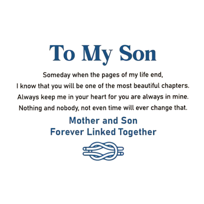 Mother and Son Infinity Knot Leather Bracelet Inspirational Christmas Gifts For Son