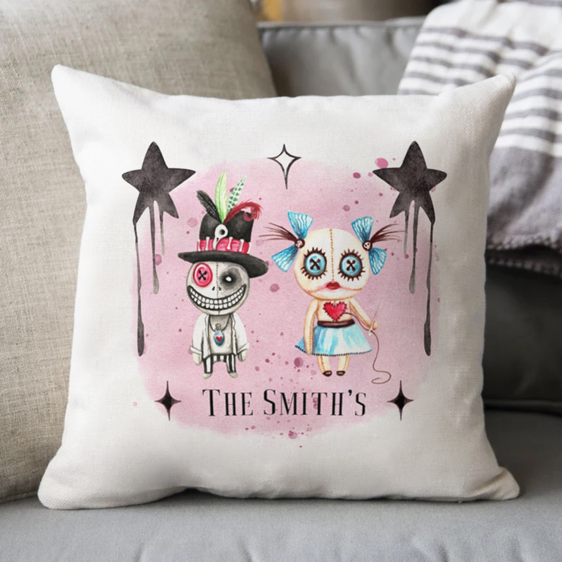 Halloween Gifts Pillowcase Personalised Name Skull Pillow Cover for Kids-Jessemade AU