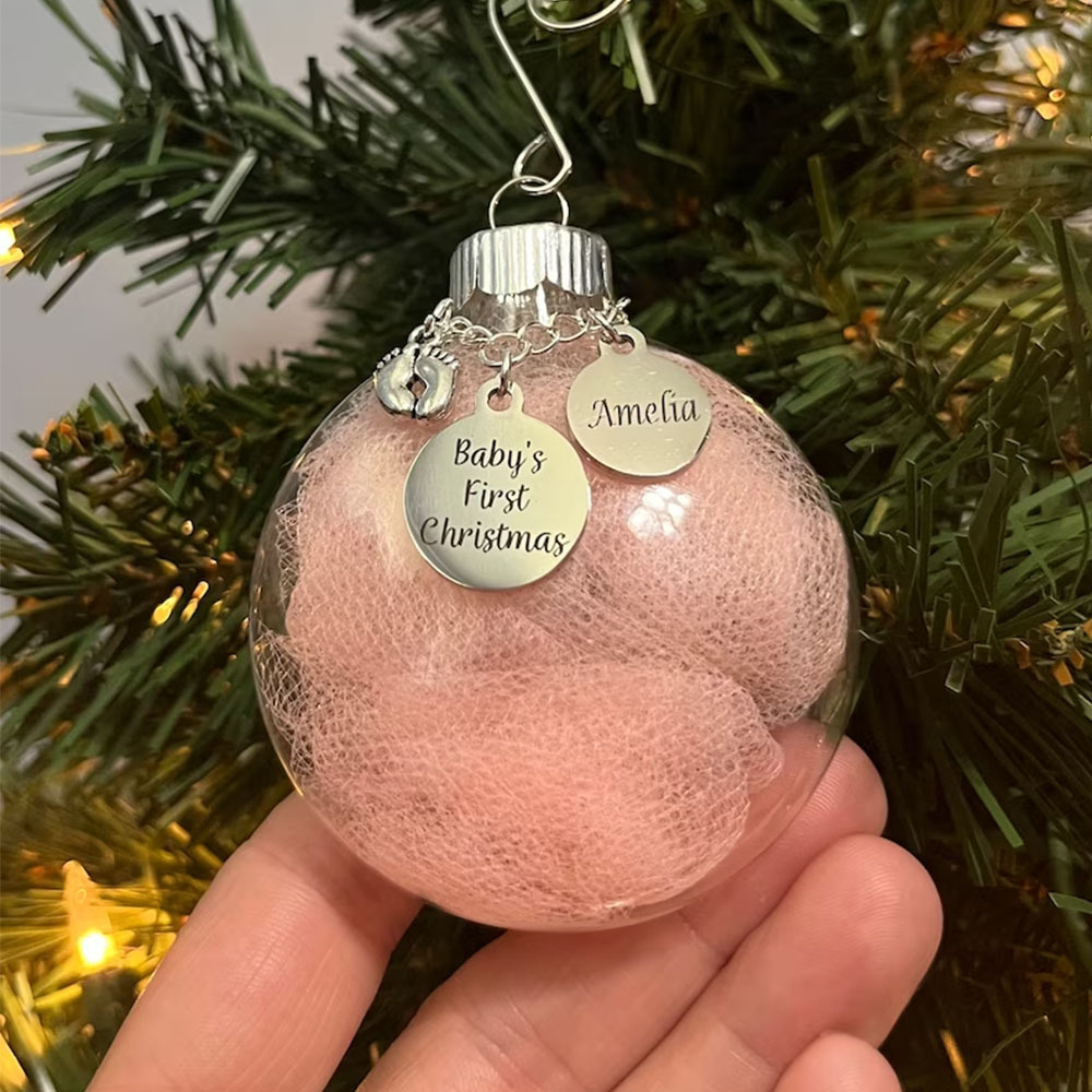 Customised Name Christmas Ornament Christmas Tree Decor - Baby's First Christmas-Jessemade AU