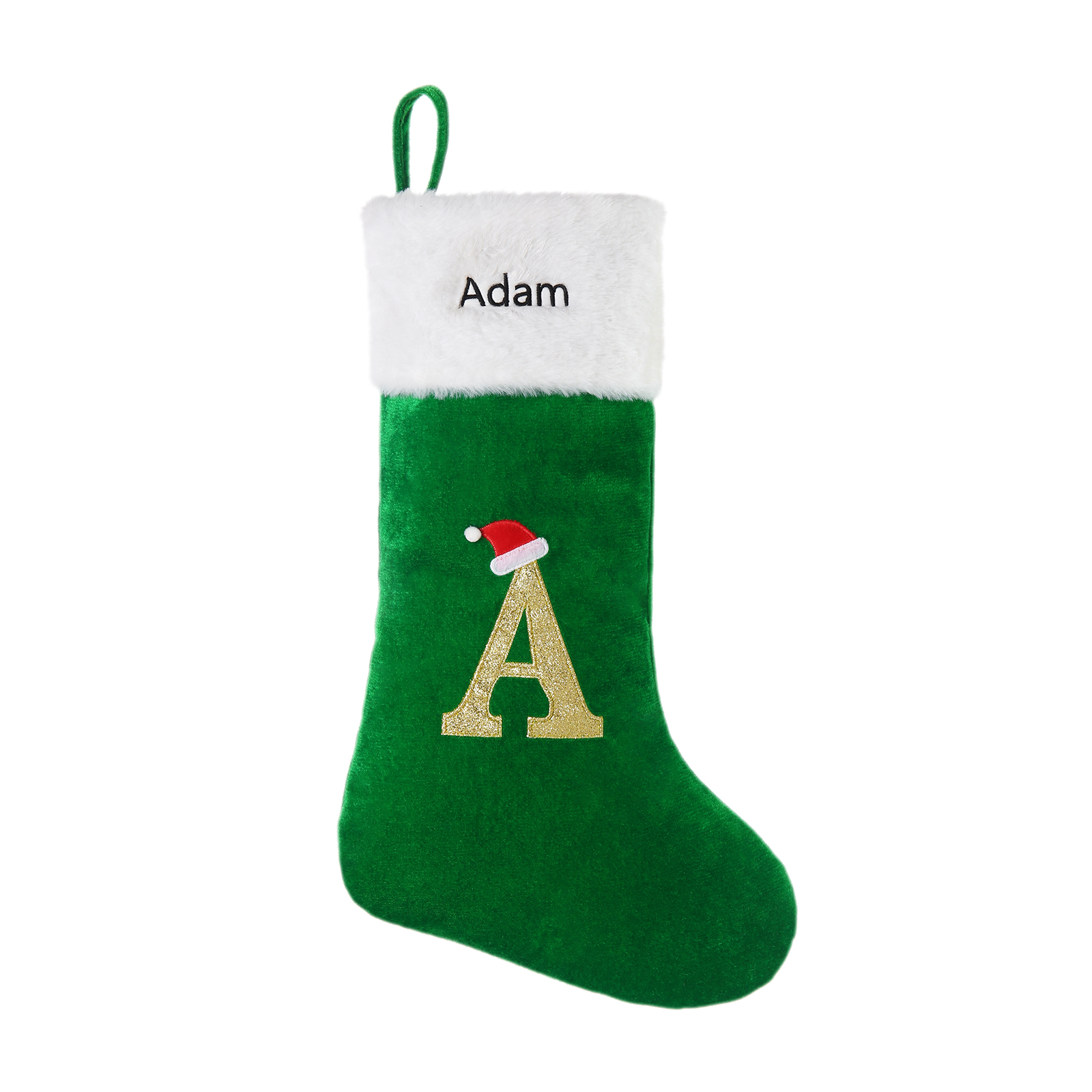 Christmas Letter Stockings Ornaments Custom 1 Name Fireplace Sock Decor Personalised Gifts for Family Friends-Jessemade AU