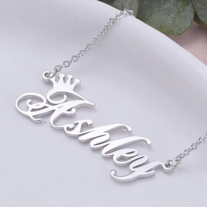 Personalised Necklace Custom 1 Name Necklace Gift For Women-Jessemade AU