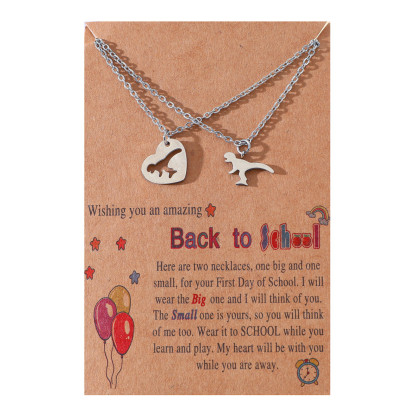 Necklaces for Women Dainty Teen Dinosaur Necklaces Size Adjustable for Mother and Daughter-Jessemade AU