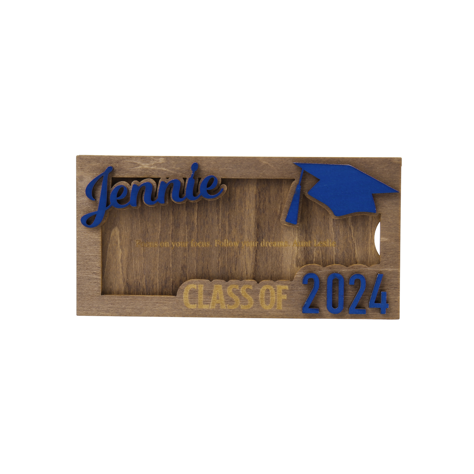 Class of 2024 Personalised Graduation Cash Clip Custom Name & Text Cash Box Creative Gifts for Her/Him-Jessemade AU