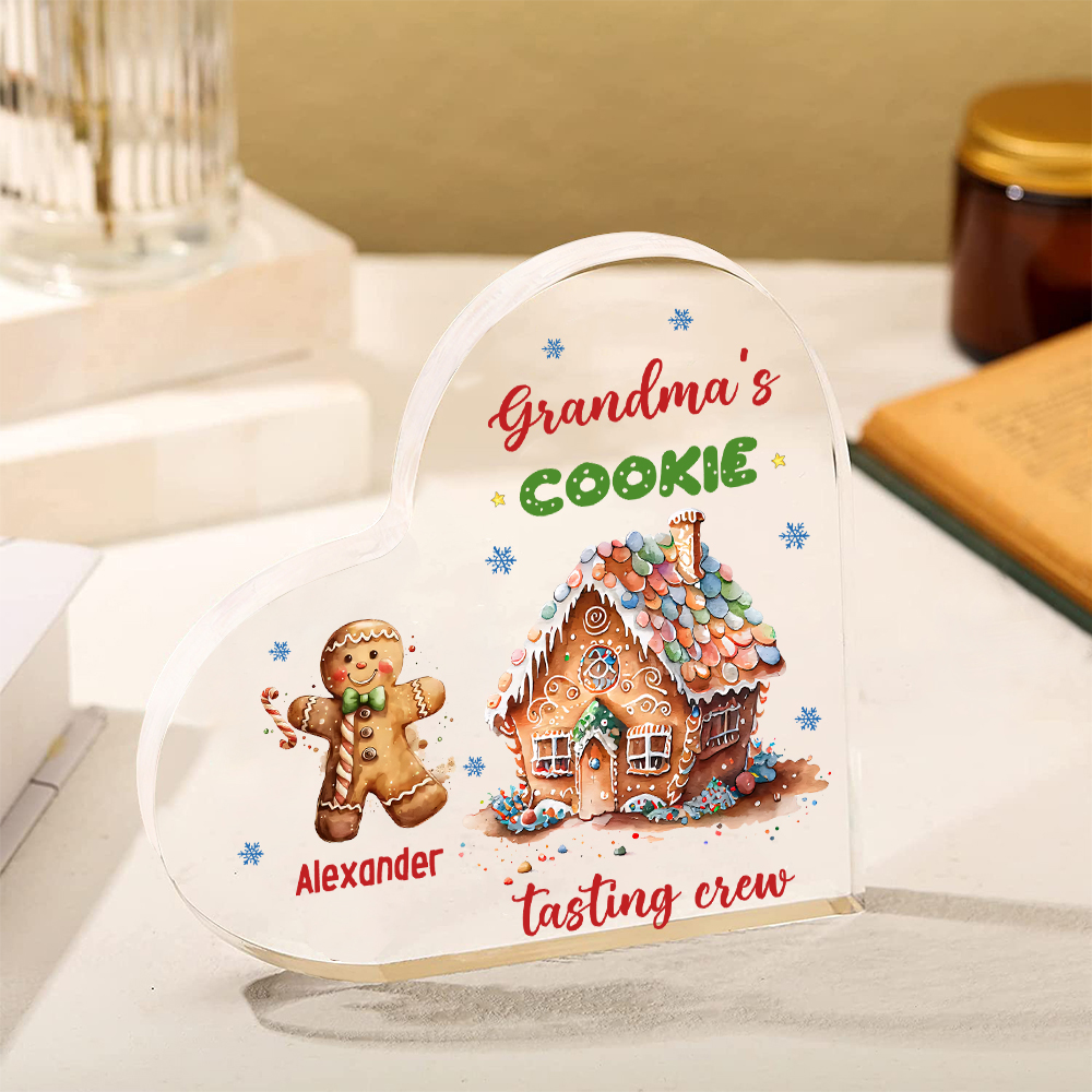 Acrylic Heart Keepsake Customised 2 Names Christmas Decor Personalised Gifts for Grandma Mum-Jessemade AU