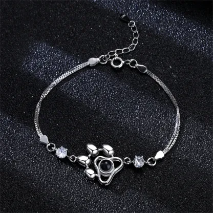 Personalised Projection Bracelet Love Style Paw Photo Bracelet Gifts for Her-Jessemade AU