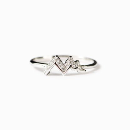 To my daughter, To My Daughter This ring stands for the highs and lows in life, Mountain Ring With Card, Gifts For Her-Jessemade AU
