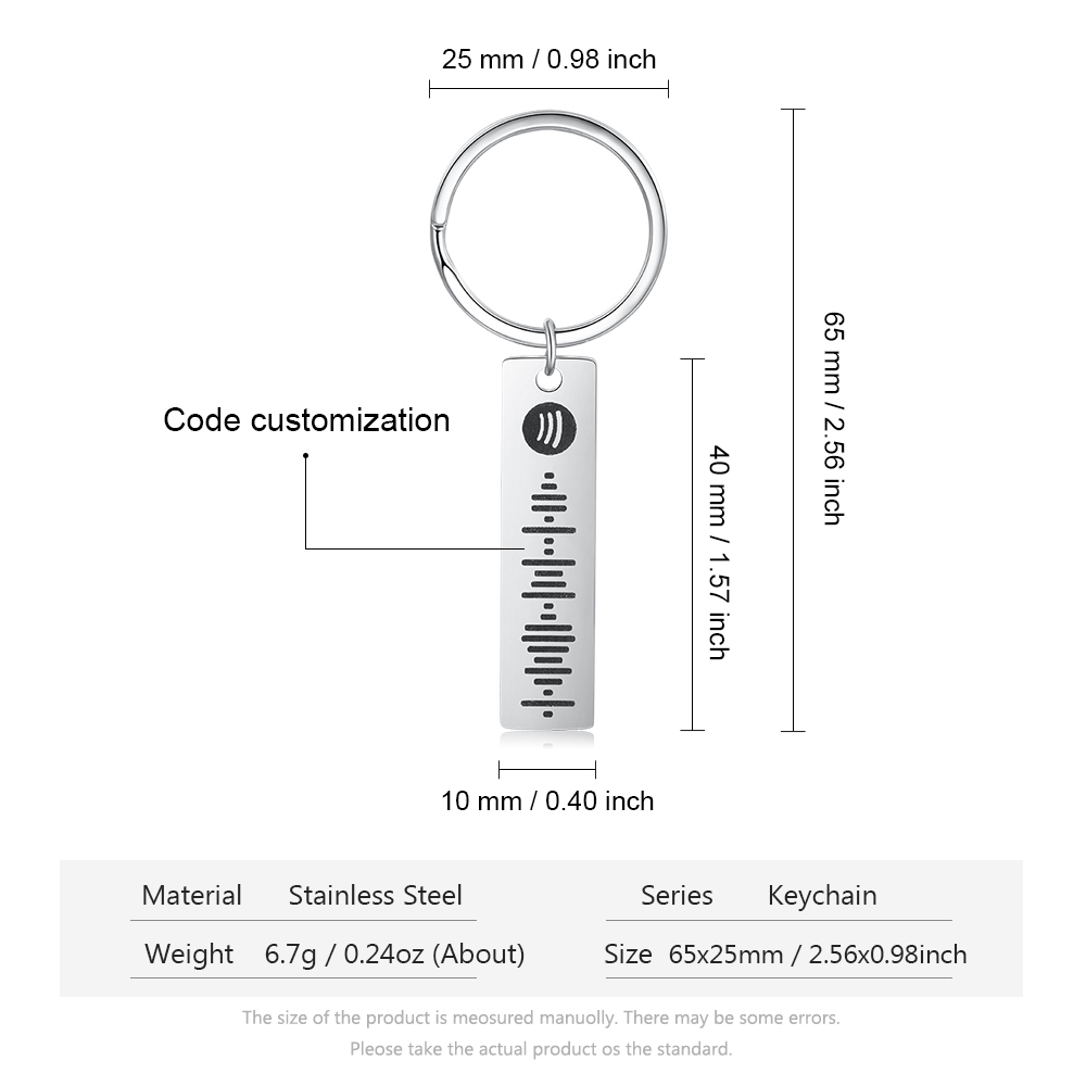 Spotify code Customised keychain For Lover-Jessemade AU