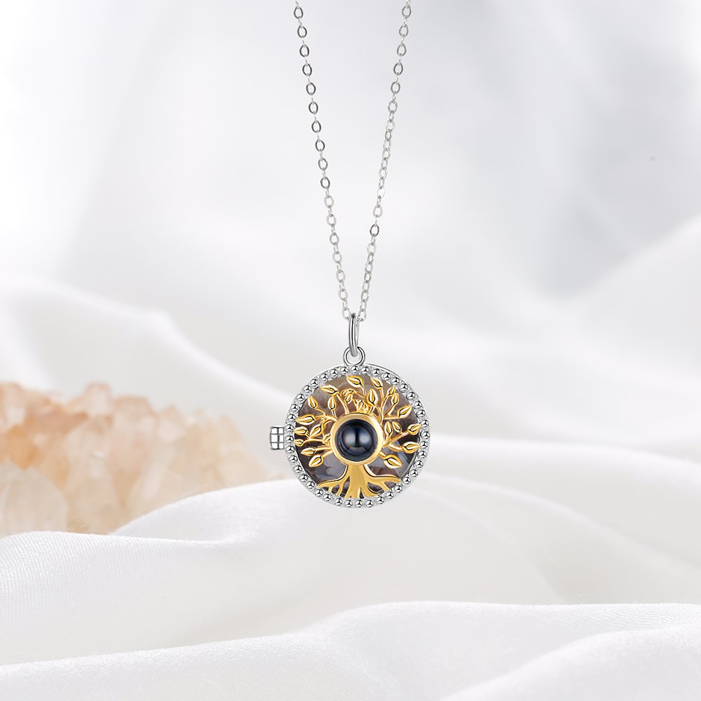 Personalised 100 Languages Projection Necklace Engraved  " I LOVE YOU"  Gifts For Her-Jessemade AU