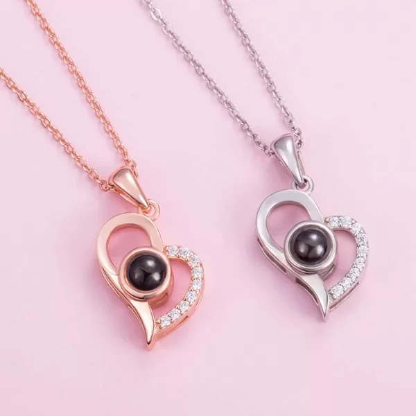 Personalised 100 Languages Projection Necklace Engraved  " I LOVE YOU"  Gifts For Her-Jessemade AU