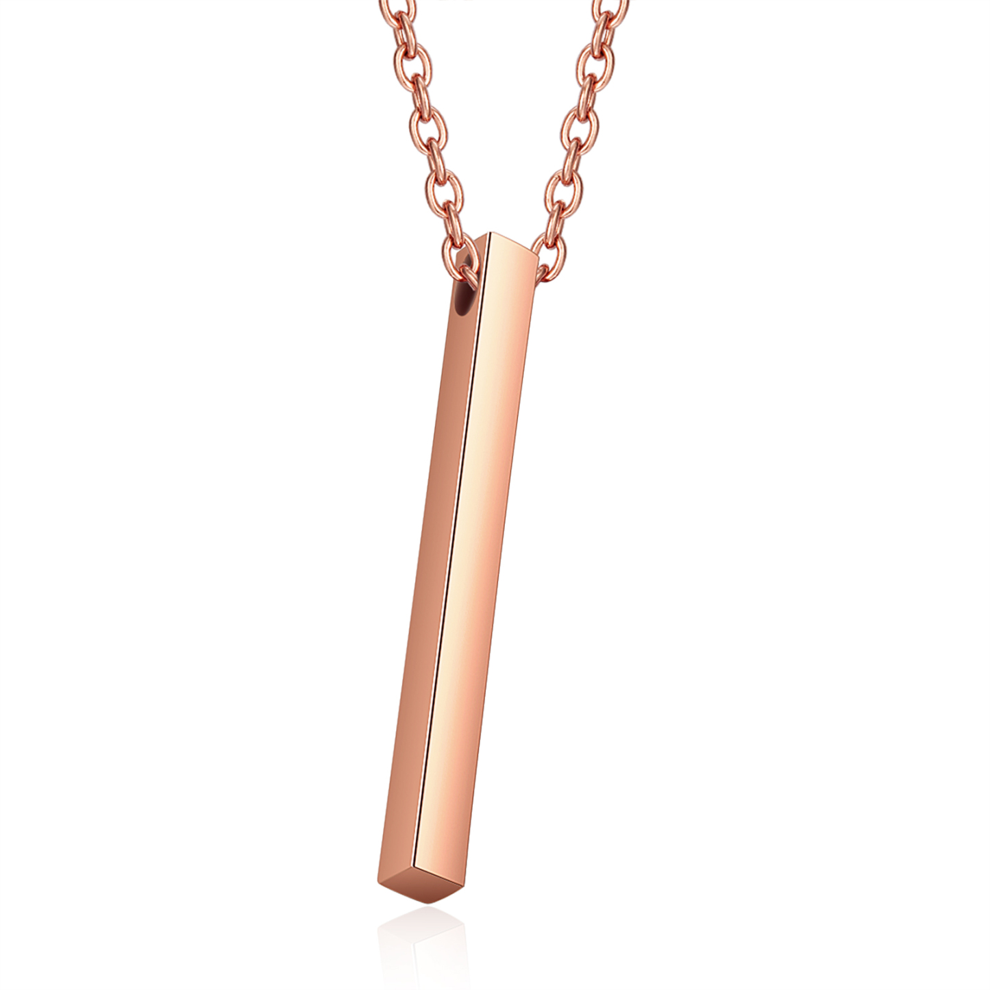 Personalised 3D Vertical Bar Necklace Customised Music Spotify Code Necklace for Her Him-Jessemade AU
