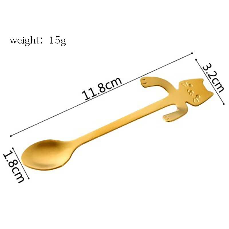 Cat Spoon Stainless Steel Spoon Cute Family Gifts-Jessemade AU