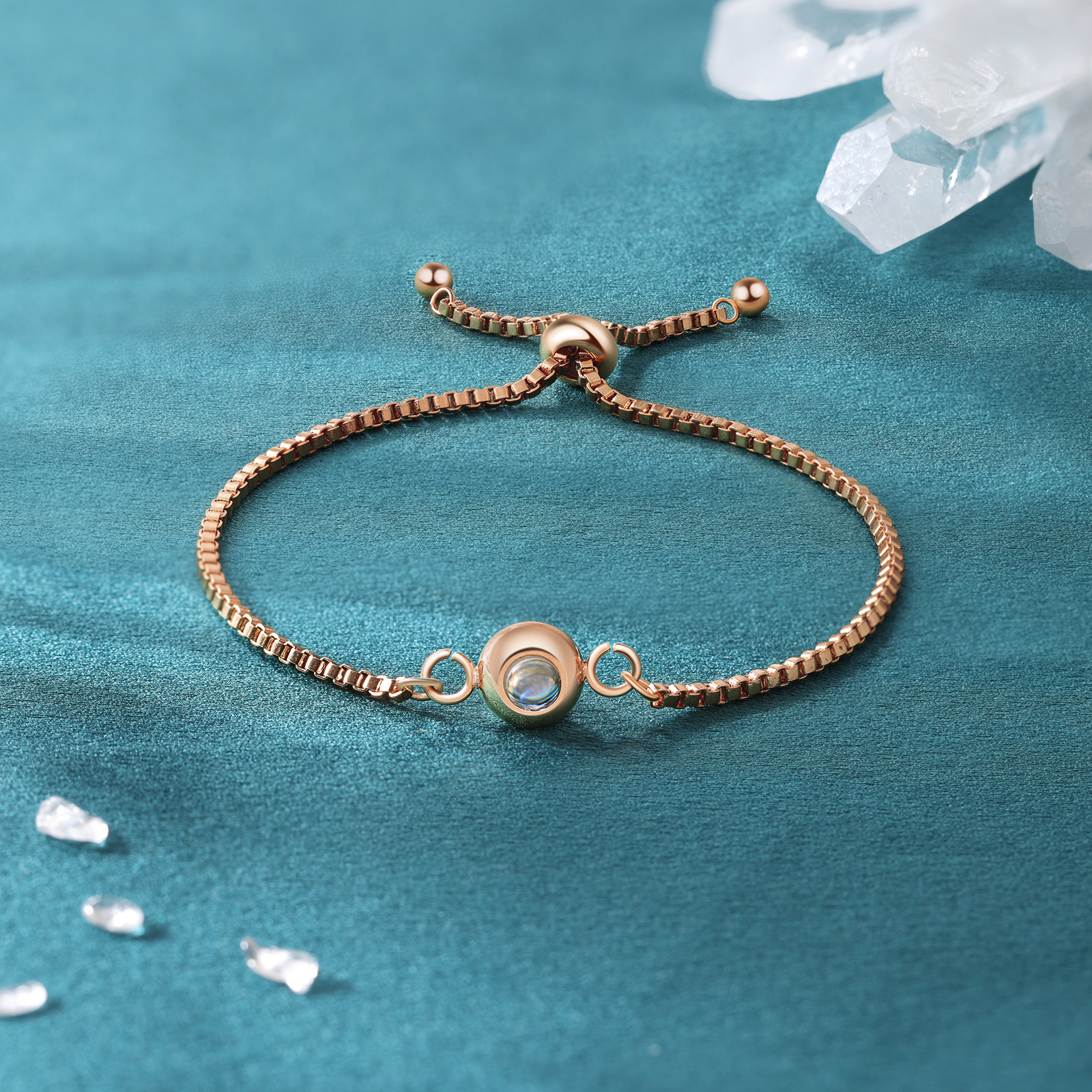 Personalised Projection Bracelet Custom Colourful Photo Bracelet Adjustable Couple Bracelet Personalised Gift for Her-Jessemade AU