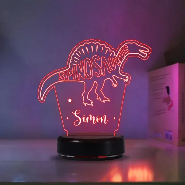 7 discolour Led Acrylic Name Custom Night Light Letter & Dinosaur LED Lamp for Kids Gift-Jessemade AU