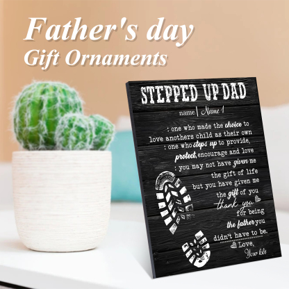 Father's Day Gifts To Dad Photo Frame Wood Signs Keepsake-Jessemade AU