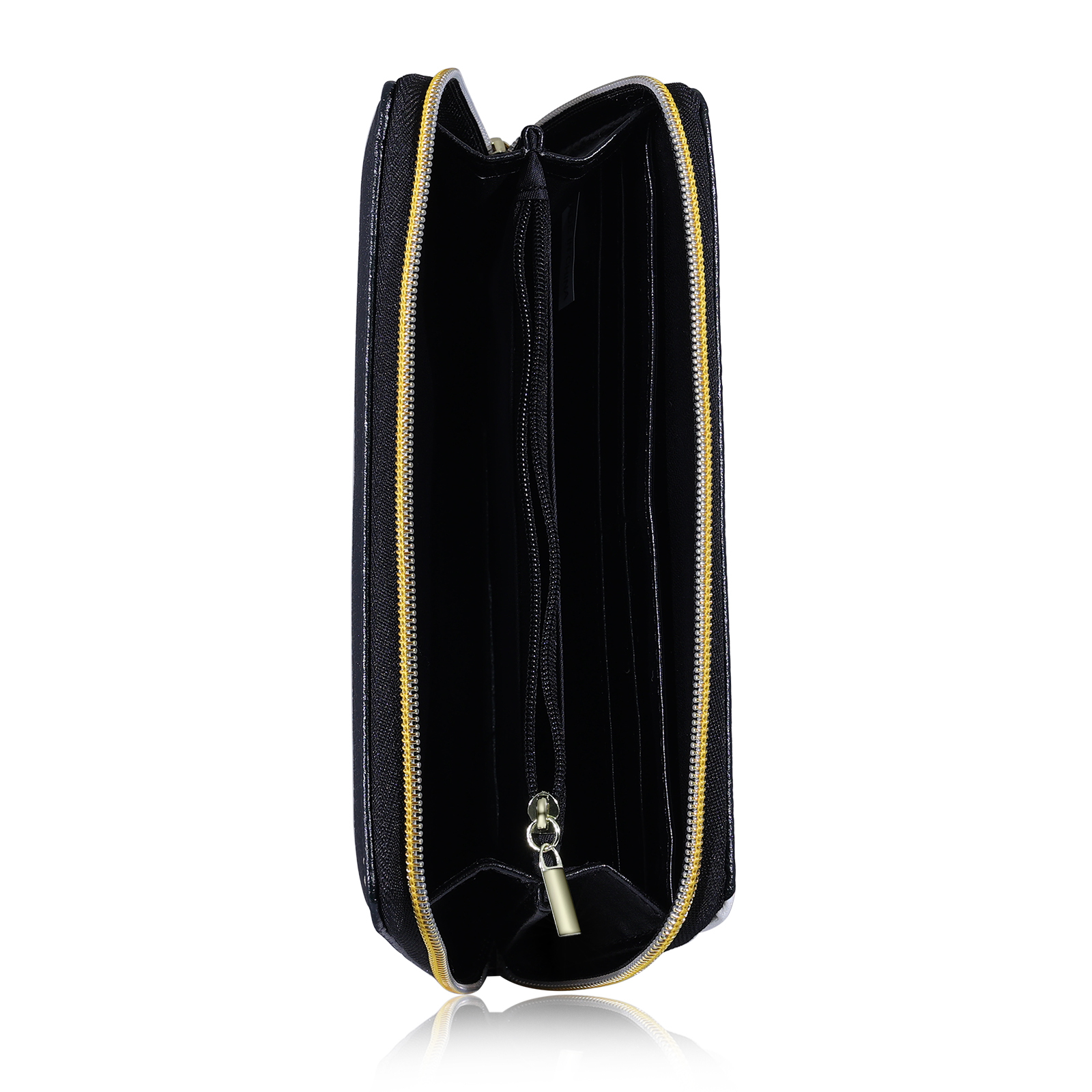 Long Purse Personalised Flower Leather Wallet Engraved 4 Photos Zip Wallet Gifts for Her-Jessemade AU