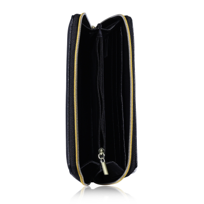 Long Purse Personalised Flower Leather Wallet Engraved 4 Photos Zip Wallet Gifts for Her-Jessemade AU