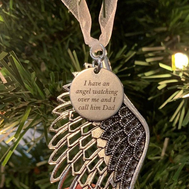 Angel Christmas Decorations for Home Pendant Angel Wings Family Tree-Jessemade AU