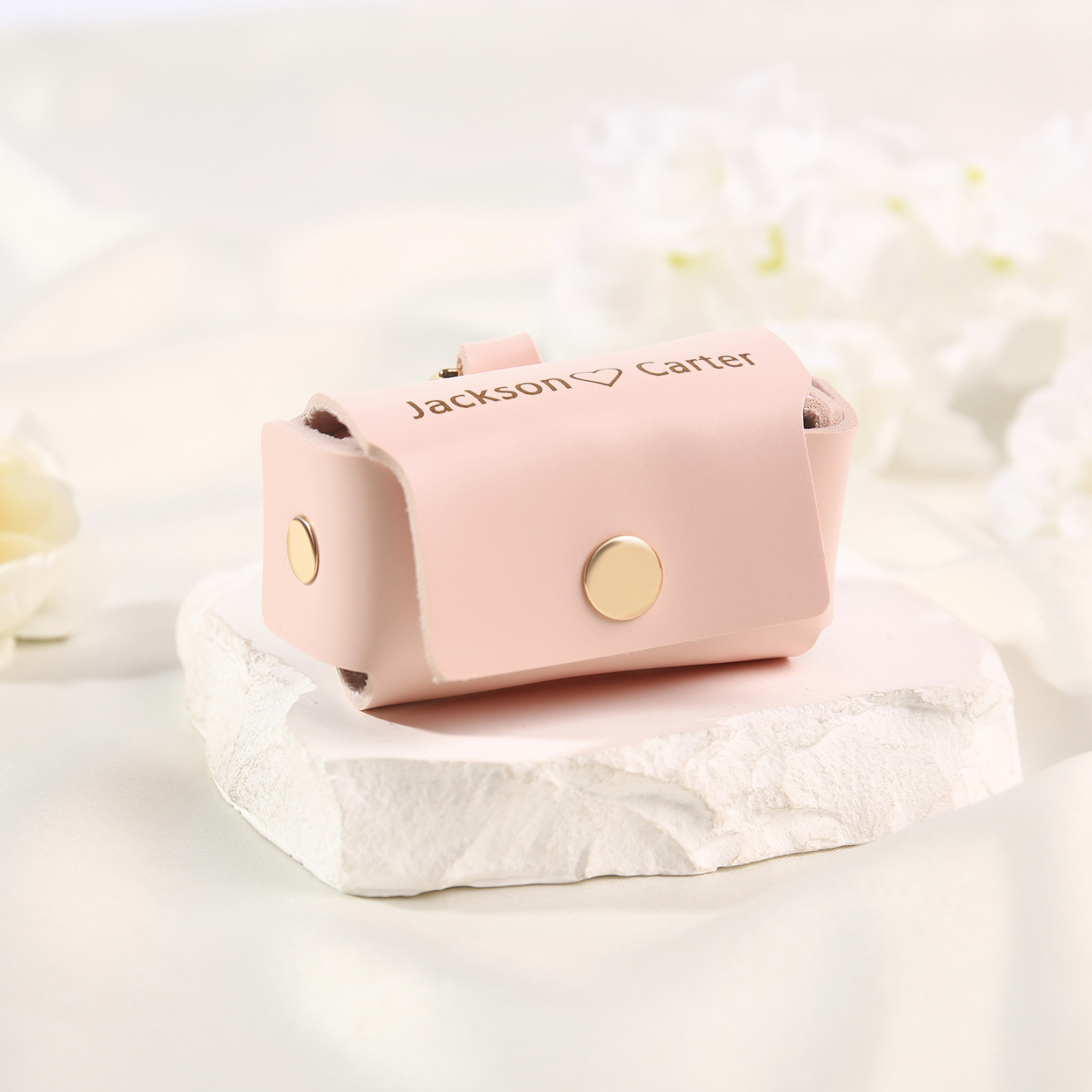 Personalised 2 Names Exquisite Jewelry Box Hold 2 Rings Gift Box Gift Packaging Box-Jessemade AU