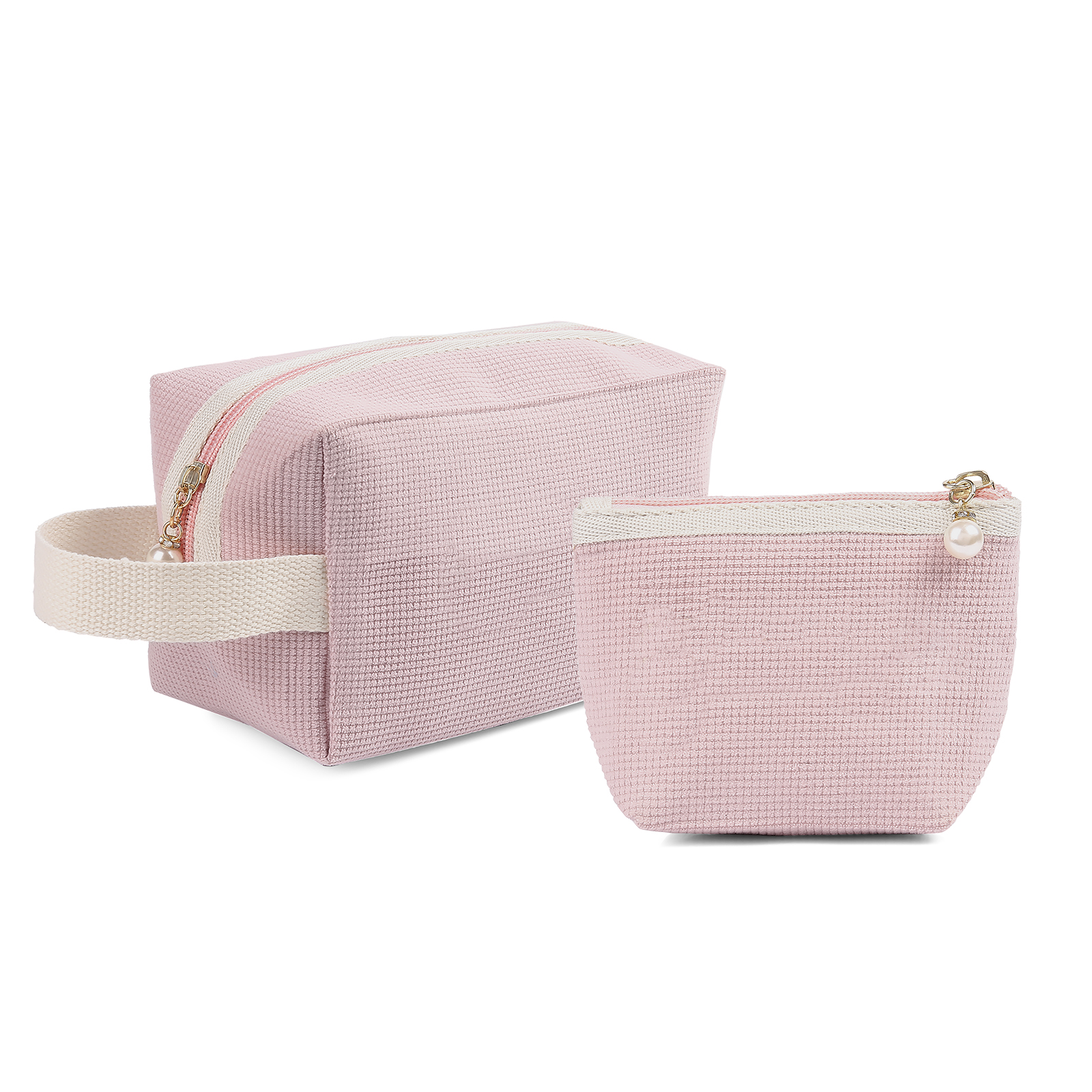 A Set Personalised Name Cosmetic Bag Custom Makeup Bag Zipper Storage Bag Gifts for Ladies Girls-Jessemade AU