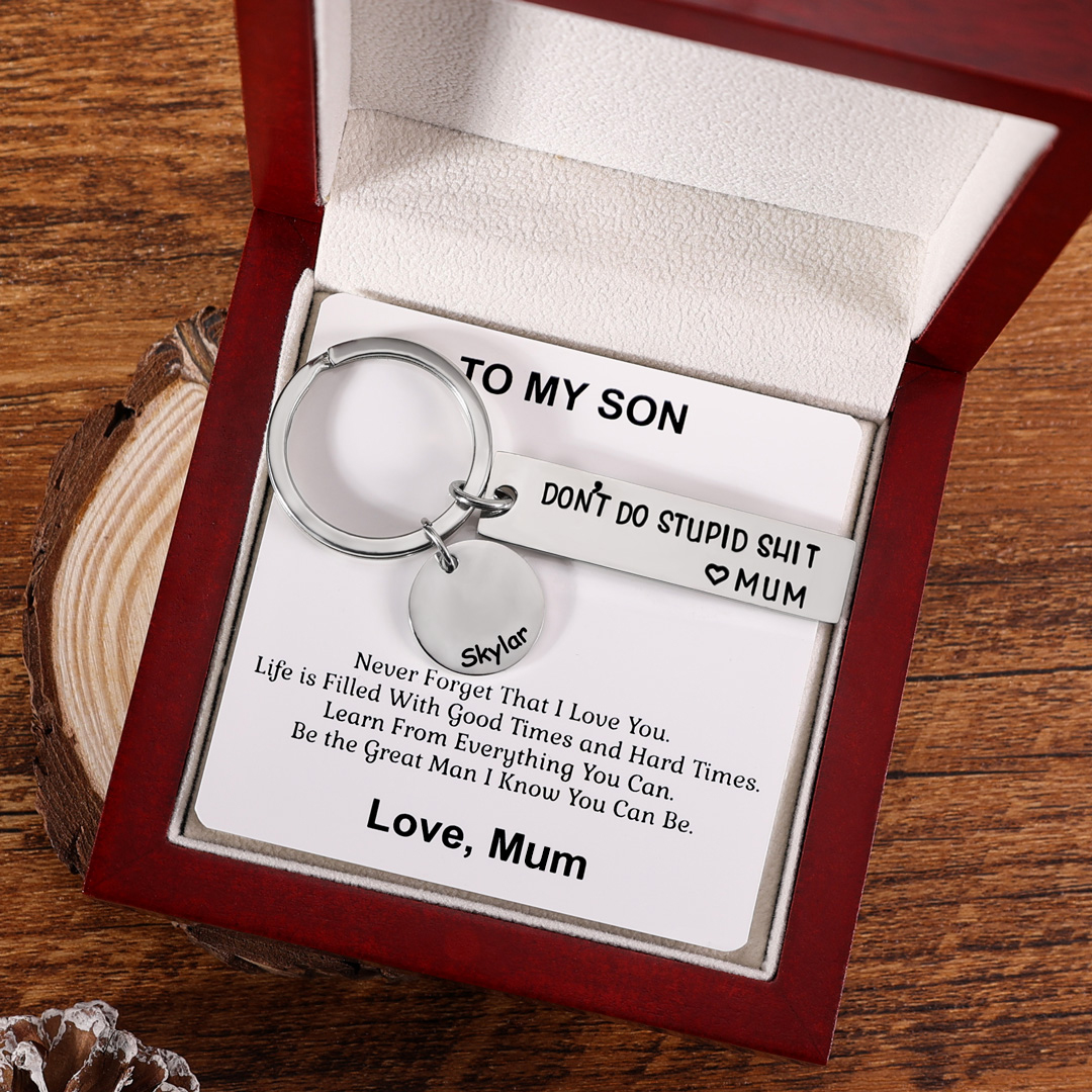 Don't Do Stupid Keychain Personalised Name Gifts for Kids-Jessemade AU