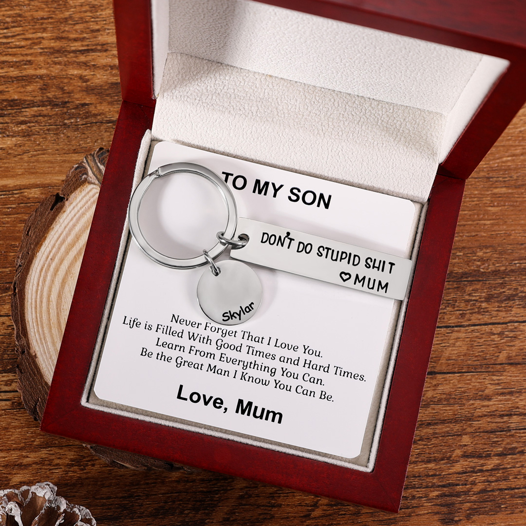 Don't Do Stupid Keychain Personalised Name Gifts for Kids-Jessemade AU