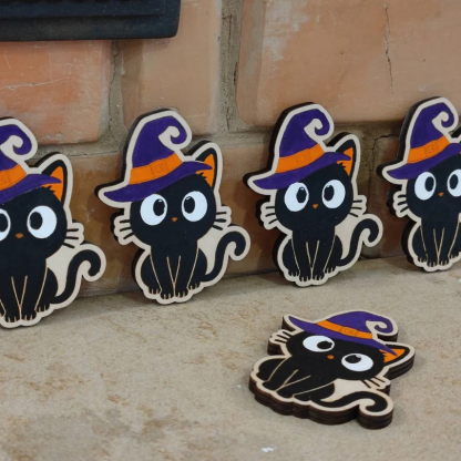 Halloween Kid's Wooden Name Alphabet Puzzle Custom Name Toy for Toddlers Early Learning-Jessemade AU