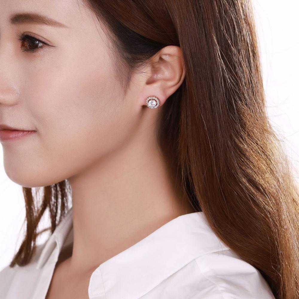 Rose Gold Stud Earrings Gifts for Women-Jessemade AU