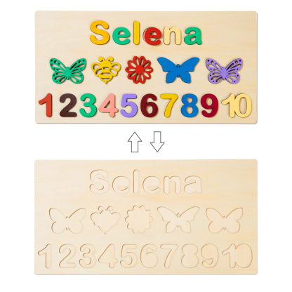 Personalised Kid's Wooden Name Alphabet Puzzle Toy for Toddlers Early Learning Child Toy-Jessemade AU