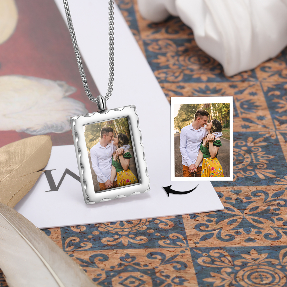 Personalised Photo Necklace Custom Message Gifts For Her-Jessemade AU