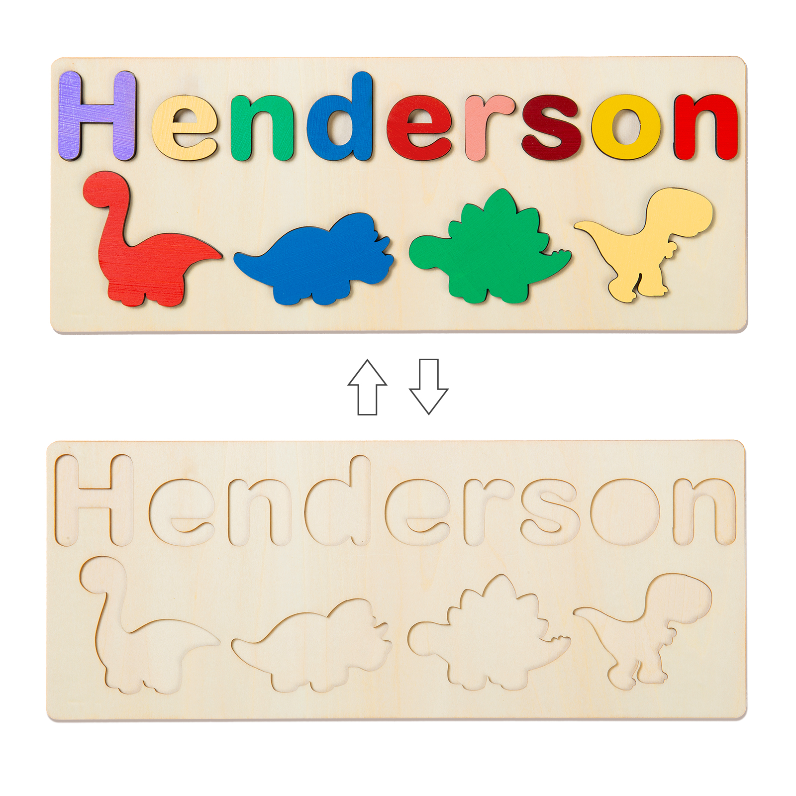 Personalised Kid's Wooden Name Alphabet Puzzle Toy for Toddlers Early Learning Child Toy-Jessemade AU