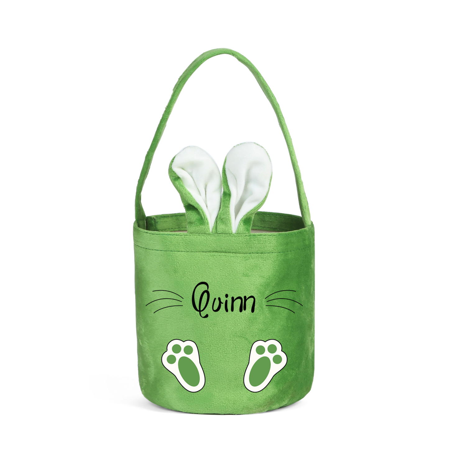 Personalised Bunny Tote Bag Custom Name Bunny Basket Bucket Bag Easter Gifts-Jessemade AU