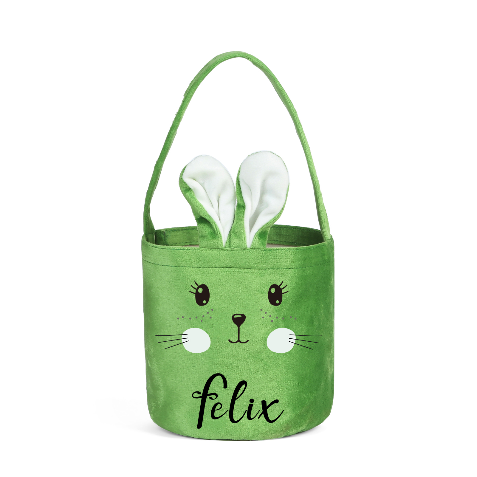 Personalised Bunny Tote Bag Custom Name Bucket Bag Bunny Basket Easter Gifts-Jessemade AU