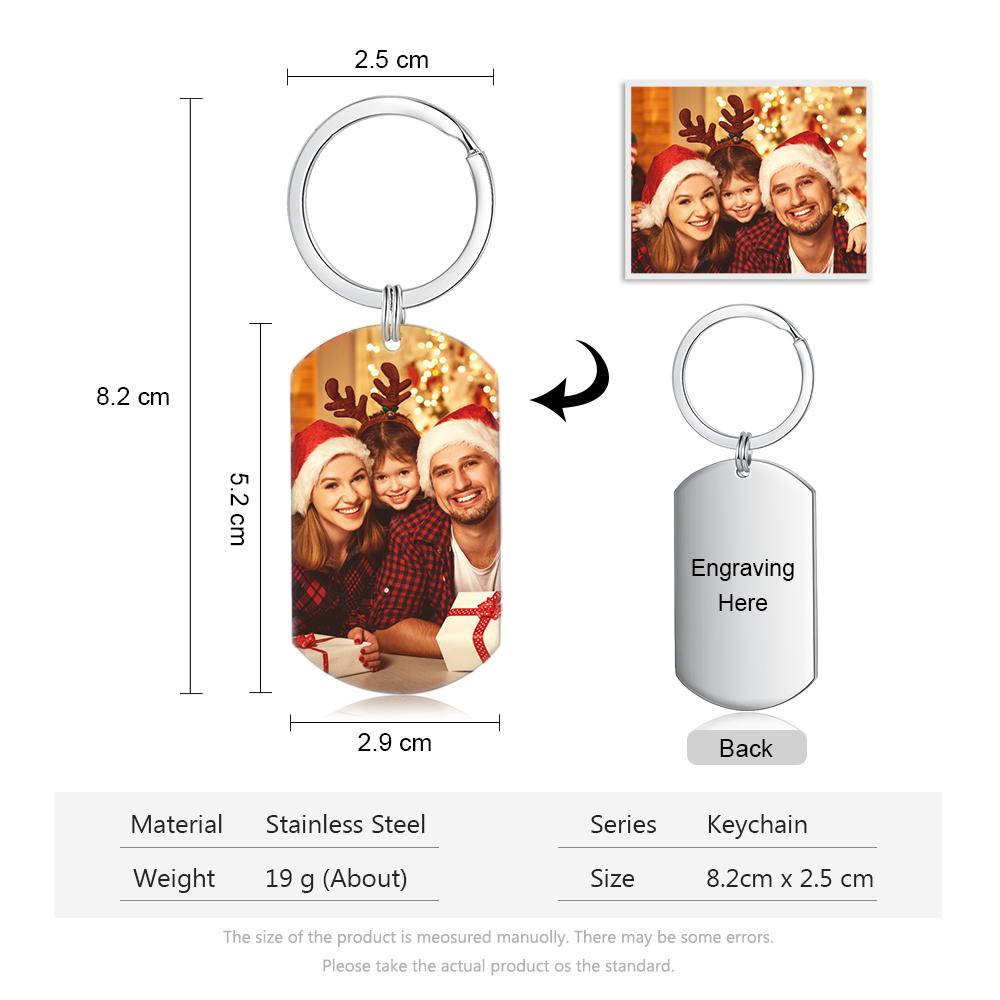 Personalised Keychain Engraved Photo Keychain Gifts For Her-Jessemade AU