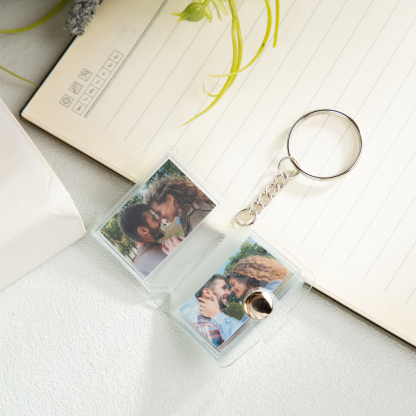 Personalised Mini Photo Album Keychain Custom 16 Photos Keychain Scrapbook  Romantic Gifts-Jessemade AU