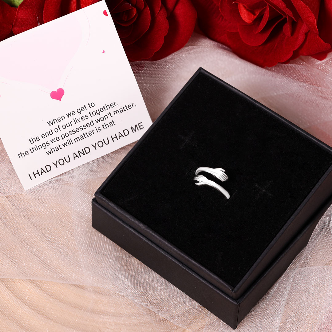 Mother’s Day Gift 2023 Couple Hug Ring Love Style Rings for Her or Him-Jessemade AU