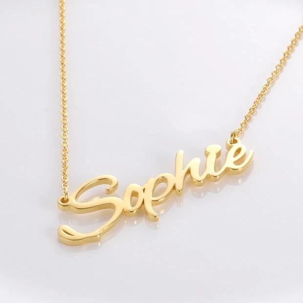 Personalised Necklace Custom 1 Name Necklace Gift For Women-Jessemade AU