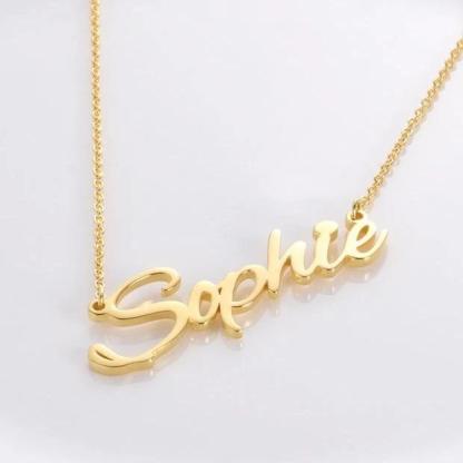 Personalised Necklace Custom 1 Name Necklace Gift For Women-Jessemade AU