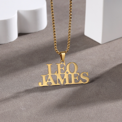 Personalised Name Necklace Custom 2 Names Necklaces Romantic Gift For Her-Jessemade AU