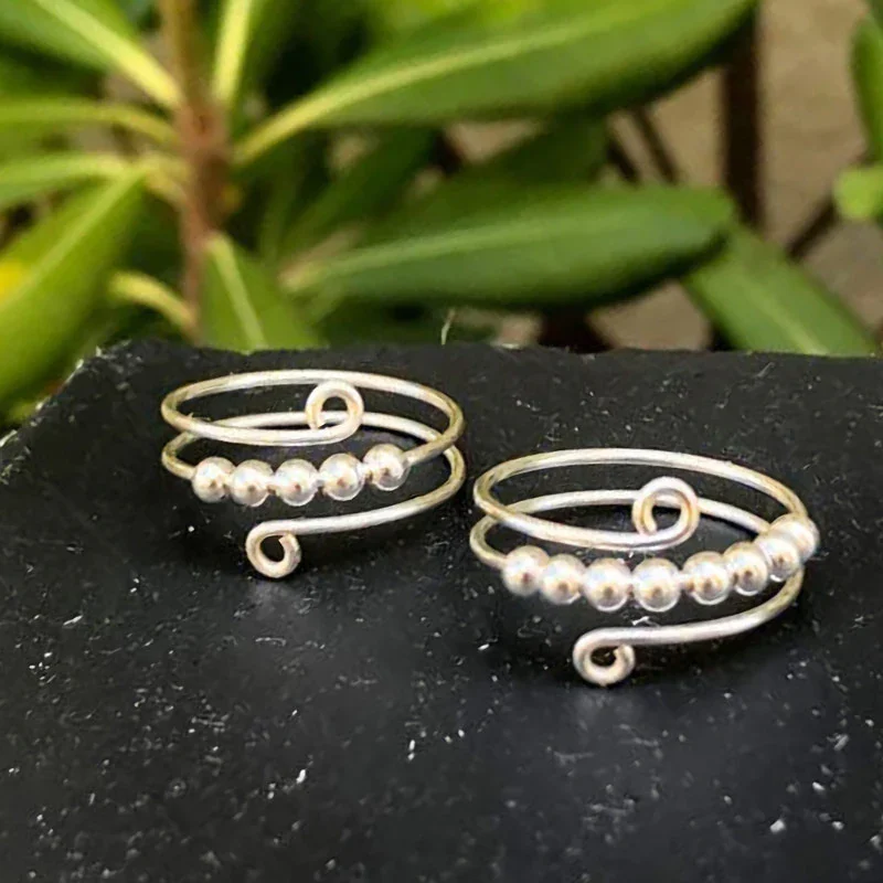 For Daughter - Drive Away Your Anxiety Layer Beads Fidget Ring-Jessemade AU