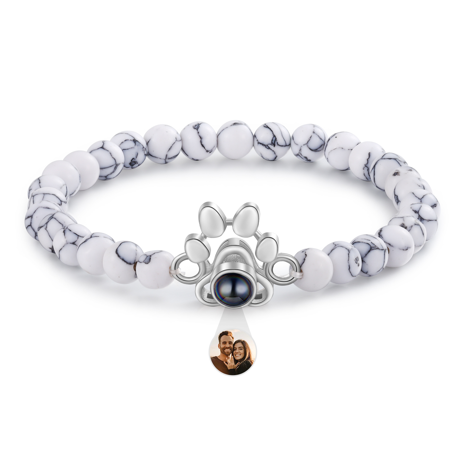 Personalised Dog Paw Projection Bracelet Customised Photo Bracelet Creative Gift for Her-Jessemade AU