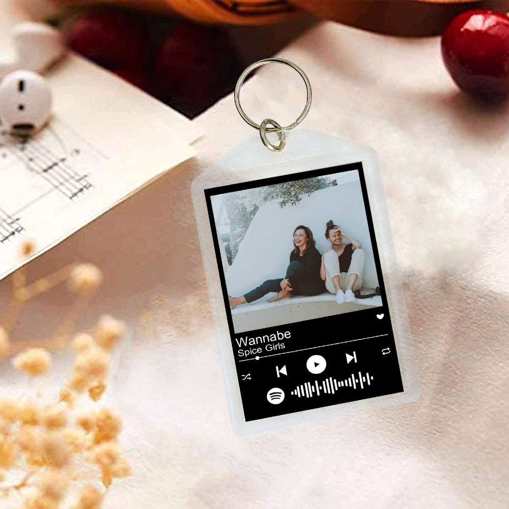 Personalised Spotify Code Keychain Custom 1 photo-Jessemade AU