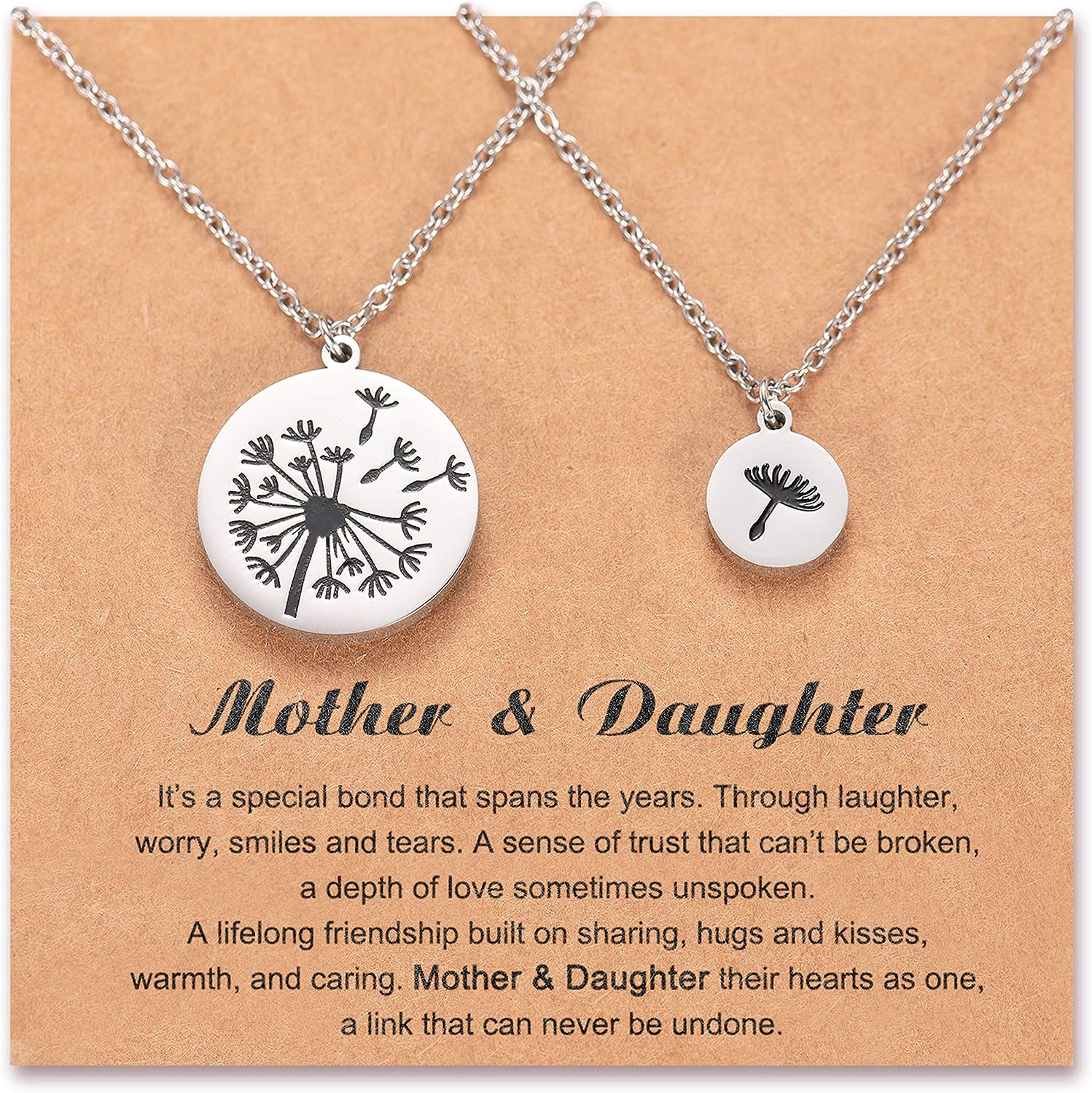 Dandelion Necklaces Unique Mother Daughter Necklace Back To School Gifts for Children