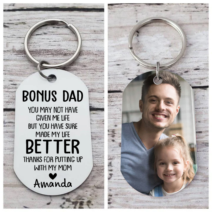 Personalised Photo Keychain Gifts for Dad-You Have Make My Life Better-Jessemade AU