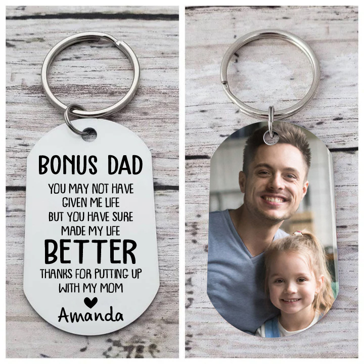 Personalised Photo Keychain Gifts for Dad-You Have Make My Life Better-Jessemade AU