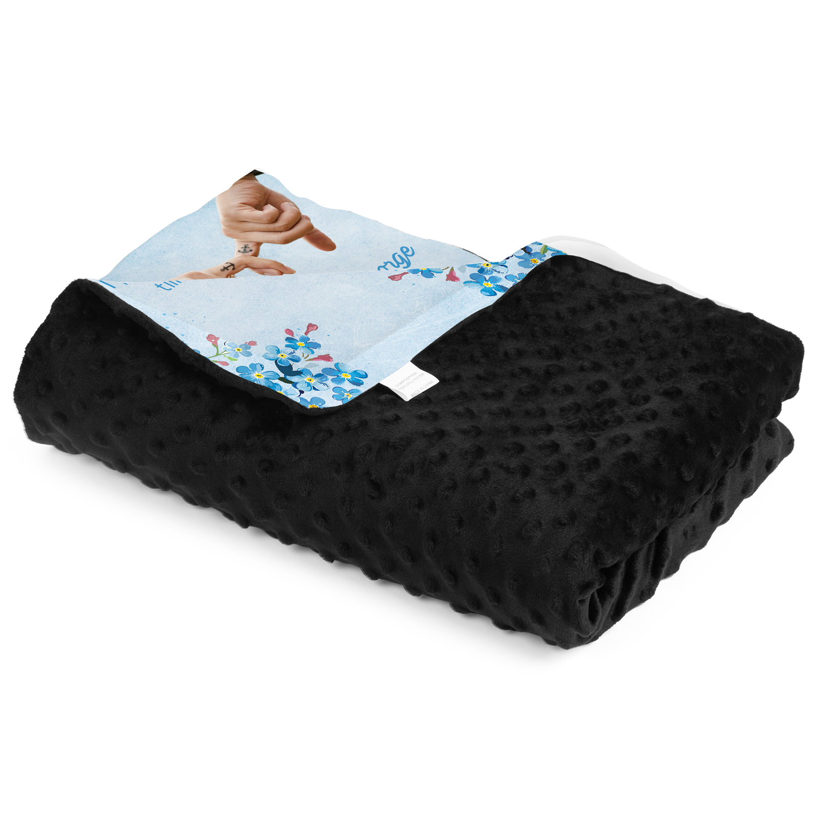 Personalised Couple Blanket Finger Gesture Promise Blanket-Jessemade AU