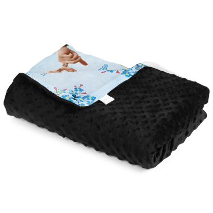 Personalised Couple Blanket Finger Gesture Promise Blanket-Jessemade AU