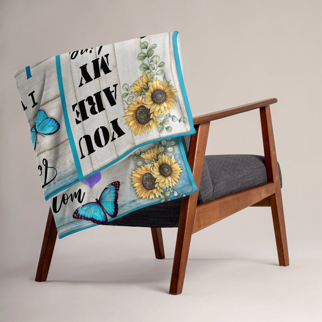 To My Daughter Straighten Your Crown Flannel Blanket-Jessemade AU