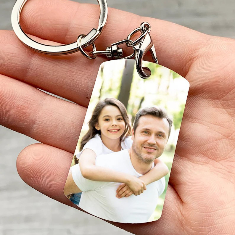 Personalised Photo Keychain for Him, "Some people don't believe in heroes"-Jessemade AU